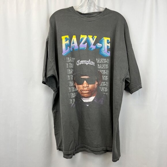 Easy E Men’s Crew Neck Short Sleeve T-Shirt Gray/Multi Size 3XL - Picture 2 of 9